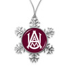 Alabama A&M Bulldogs Christmas Ornament- Snowflake with Team Logo