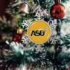 Alabama State Hornets Christmas Ornament- Snowflake with Team Logo