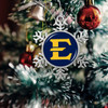 East Tennessee State Buccaneers Christmas Ornament- Snowflake