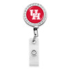 Houston Cougars Belt Clip Badge Reel- Crystal