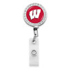 Wisconsin Badgers Belt Clip Badge Reel- Crystal
