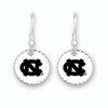 North Carolina Tar Heels Earrings- Stamped Disk