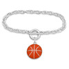 Enamel Basketball Bracelet- Toggle