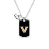 Vanderbilt Commodores Car Charm- Rear View Mirror Dog Tag with State Charm