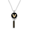 Vanderbilt Commodores Car Charm- Rear View Mirror Logo with Trifecta Bar/Nameplate