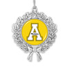 Appalachian State Mountaineers Christmas Ornament- Wreath with Team Logo