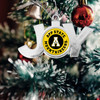 Appalachian State Mountaineers Christmas Ornament- Joy with Circle Team Logo