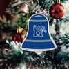 Memphis Tigers Christmas Ornament- Bell with Team Logo Stripes