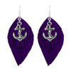 Beachy Babe Earrings Collection- Navy Feather & Believe Heart