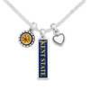 Kent State Golden Flashes Necklace- Triple Charm