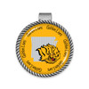 Arkansas Pine Bluff Visor Clip- Striped State Background