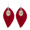 Charleston Cougars Earrings- Boho with Silver Logo Charm