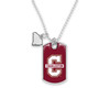 Charleston Cougars Car Charm- Rear View Mirror Dog Tag with State Charm