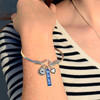 Creighton Bluejays Bracelet- Triple Charm