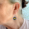 Michigan Wolverines Earrings- Hazel