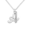 Initials Jewelry- Crystal A Necklace