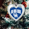 Kentucky Wildcats Christmas Heart Ornament