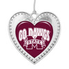 Mississippi State Bulldogs Christmas Heart Ornament