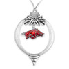 Arkansas Razorbacks Glitter Charm Ornament