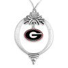 Georgia Bulldogs Glitter Charm Ornament