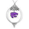 Kansas State Wildcats Glitter Charm Ornament