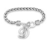 Initials Jewelry- Crystal D Bracelet