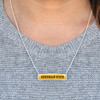 Kennesaw State Owls Necklace- Nameplate (Adjustable Slider Bead)