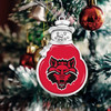 Arkansas State Red Wolves Christmas Ornament- Snowman