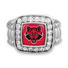 Arkansas State Red Wolves Stretch Ring- Crystal Square