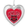 Arkansas State Red Wolves Christmas Heart Ornament