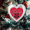 Arkansas State Red Wolves Christmas Heart Ornament