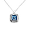 Citadel Bulldogs Necklace- Crystal Square