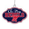 Ole Miss Rebels Christmas Frame Ornament