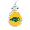 North Dakota State Bison Christmas Ornament- Snowman