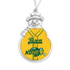 North Dakota State Bison Christmas Ornament- Snowman with Baseball Jersey