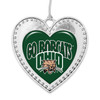 Ohio Bobcats Christmas Heart Ornament