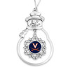 Virginia Cavaliers Christmas Ornament- Snowman with Hanging Charm