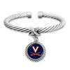 Virginia Cavaliers Bracelet- X Bangle Cuff