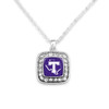 Tarleton State Texans Necklace- Crystal Square