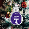 Tarleton State Texans Christmas Ornament- Snowman with Football Jersey