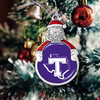 Tarleton State Texans Christmas Ornament- Santa with Team Logo
