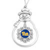 Pittsburgh Panthers Christmas Ornament- Snowman with Hanging Charm