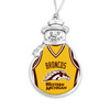Western Michigan Broncos Christmas Ornament- Snowman with Basketball Jersey