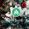 Arkansas-Monticello Boll Weevils Christmas Ornament- Joy with Team Logo