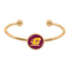 Central Michigan Chippewas Bracelet- Izzie Gold Cuff