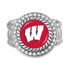 Wisconsin Badgers Stretch Ring- Allie