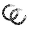 Crystal Cluster Earrings - Black