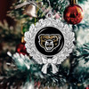 Oakland Grizzlies Christmas Ornament- Wreath with Team Logo