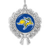 South Dakota State Jackrabbits Christmas Ornament- Wreath with Team Logo