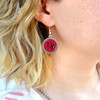 Saginaw Valley State Cardinals Earrings- Olivia